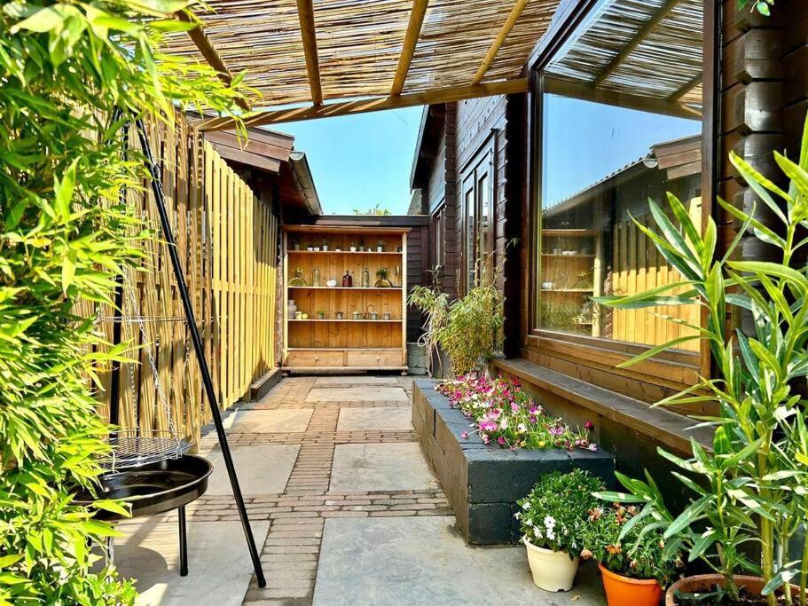 Jungle Style Lodge With Jacuzzi ,Sauna And Garden Near Amsterdam Vijfhuizen Екстер'єр фото